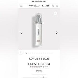 Lorde and Belle Repair Serum sold out online full
Size